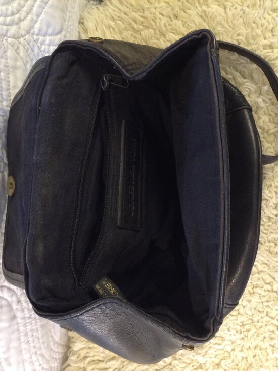 VTG \'90 Leather Jones NY Mini Backpack purse Minimalist Collegiate Academic Chic
